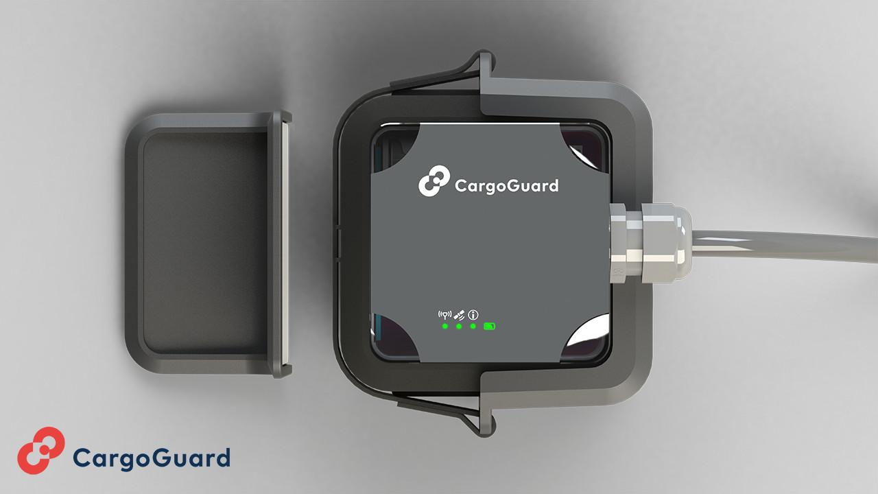 Festeingebaute CargoCop: Benutzerfreundlicher, festeingebauter und extrem robuster GSM- und GPS-Tracker.